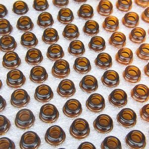 収納ボトル100 PCSミニエッセンシャルオイルボトル共有小さな内側プラグサンプルガラス空の1/2/3ml