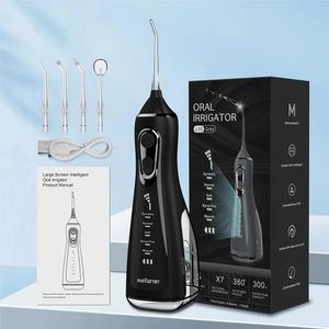 Oral Irrigator Dental Cleaning Teeth Thread Floss Water Flosser 5 Modes 4 Jet irrigation Nozzles Mouth Washing Machine Pick 240403