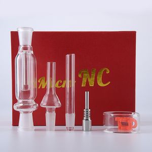 Fabrik grossistnektar rökningstillbehör Nektor Glasskåp 10mm Joint With Titanium Nail Dab Straw NC Kit For Smoke Shops NC01