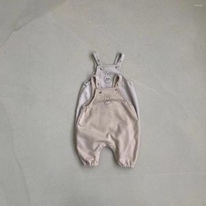 Hundkläder i våren och hösten Baby Children's Clothing Head Jumpsuit Bib för män Kvinnor födda för att klättra ou