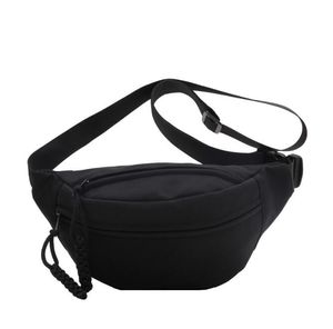 Mulher Sling Pack Pack Moda Torna Running Saco de cintura Simples Casual Casual Cor sólida Cor de grande capacidade Saco de cinto da cintura