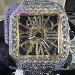 Uhr Uhren für Herren Mechanical Bling Bust Down DVVs Moissanite Top Brand Swiss Digners vollständig gefroren