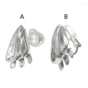 Stift Ohrringe Fischschwanz Ohr Manschette Piercing Ohrring weiblich Boho Vintage gefälschter Knorpel für Frauen Männern Hörklappe Schmuck Dropship