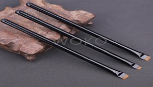 Makeup Brushes 13PS Eye Brush Angled Eyeliner Eyebrow Thin Flat Exakt Weasel Hair Tool3707379