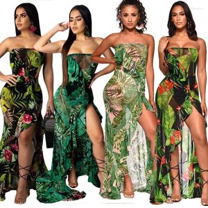 Vestidos casuais vestidos mulheres sexy longas roupas de verão por atacado