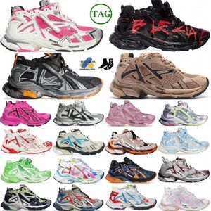 tênis tênis sapatos de grife de grife 7.0 Graffiti treinador de graffiti fluo laranja verde preto preto branco multicolor bege azul amarelo cinza vermelho bordô rosa scdnc#