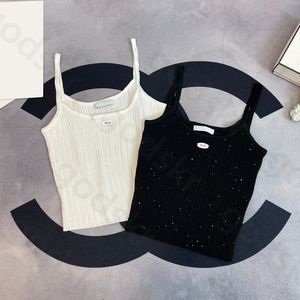 Rottami canotta canotta femmina moda semplice top a corto sottili in maglia