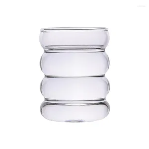 Disposable Cups Straws Clear Glass Cup Creative Drinking Glasses Entertainment Dinnerware Glassware For Water Juice Beer Bar Liquor Dining