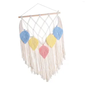 Tasselle Tasselle Macrame Wall Hanging Arazzo Regalo di compleanno minimalista moderno intrecciato per camera da letto Donting Donting Living Room Party