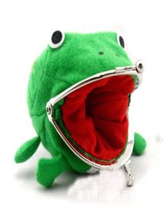 Party Favor Children039S Mini Wallet Cartoon Animal Frog Style Plus Velvet Fashion Cute Coin Purse Favors Year Xmas Gifts för K3404323