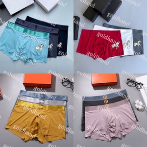 Sexy Mens Briefs underpants Brand Designer Boxed Boxers Underwear Summer Ice Silk Underpant