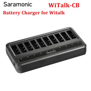 Şarj Cihazları Saramonic Witalkcb 10bay Şarj Cihazı Witalk Intercom Kulaklıklar Hub Witalkbp Liion Piller