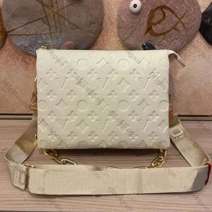 Luksusowe designerskie sprzęgło M57790 Coussin Torba Kobiety mężczyzn oryginalne skórzane torby krzyżowe torebki Tote Portfel Messenger kwadratowe torebki wytłaczane paski na ramię