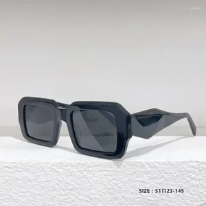 Sonnenbrille 2024 Frauenmarke Design Online Black Small Box Party vielseitig