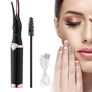 USB Rechargeable Heated Eyelash Curler Electric Eyelash Curler For Eye lash Quick Natural Curling and 24 Hours Long Lasting 240410