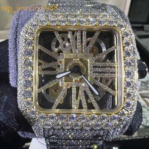 Watch Watches for Mens Mechanical Bling Bust Down Fully Iced Out Dvvs Moissanite Top Brand Swiss Digners