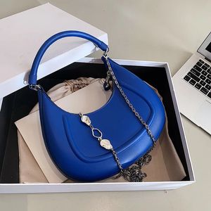 Wysokiej jakości torby pachy dla kobiet torebki z torbą na ramię i torebkę Pearl Crossbody Bag Cute Blue Designer Torb 240403