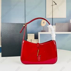 LE5A7 HOBO ABERARM BAG LAGENTLEINE LEDERLEDER LUXURY Designer Handtasche Brieftasche Wallet Achselverkauf Leder Rot Umhängetasche Brieftasche Brieftasche Brieftasche