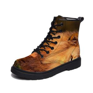 Botas personalizadas para homens homens sapatos planos homens treinadores femininos esportes esportes de animais lisos ao ar livre tênis de bota de bota time 40