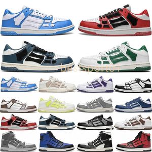 Männer Sportschuhe Skelettknochen Läufer Frauen Männer Sportschuhe Sneakers SKEL TOP LOW Casual Schuhe echte Leder Schnüre -up -Basketballschuhe K3