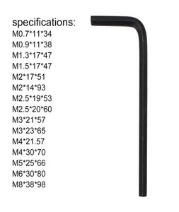 Boa qualidade 07mm8mm Tamanho métrico Chavenida Chavenidade Vanadium Tools Universal Whnch Hexahedron Hex Keys Allen Key Hexagon 266626928