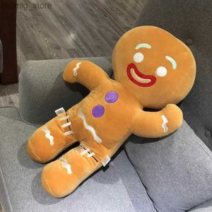 Plush Dolls Gingerbread Man Plush Doll Sofa Decoration Cute Cookie Man Stuffed Toys Key Chain Soft Pendant Gifts Y240415