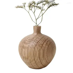 Вазы деревенский деревянный ваза натуральный стол цветок простые дизайнерские ремесла для ужина домашние праздники и планирование свадьбы