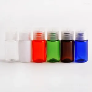 Garrafas de armazenamento atacado 500 x 10ml garrafa de plástico pequena com tampa superior de disco lotes de marchas de glamour colorido