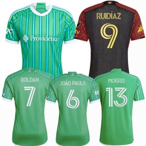 2023 2024 2025 Seattle FC piłka nożna Morris Roldan Ruidiaz Lodeiro Vargas Rusank de la Vega Sounders 24 25 fanów piłkarza Wersja Koszula dla dzieci