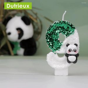 Party Supplies Creative Digital Candles Cute Panda Birthday Cake Candle Atmosphere Scene Decoration Gift