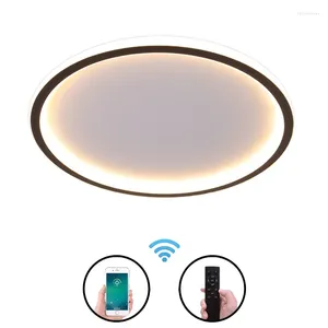 Ceiling Lights Light Luxury Modern Black/Gold LED Lamp Creative Round/Square Atmospheric Drive Accessories
