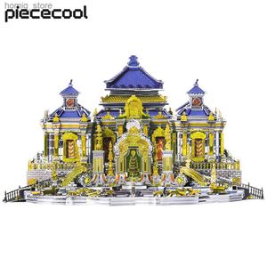 3D Puzzles Kits de construção de modelos de lixas do antigo palácio de verão 3d Metal Puzzle Jigsaw Conjunto DIY para relaxamento adulto Y240415