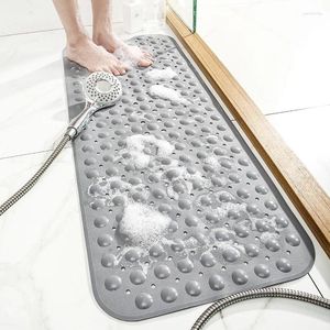 Badmatten umweltfreundlich geruchsloser PVC-Mattensicherheit wasserdicht mit Saugnäpfe Dusche Ältere schwangere Frau Nicht-Schlupf-Badezimmer