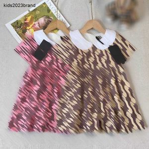 New girls partydress Short sleeved baby skirt Size 90-140 CM kids designer clothes Letter printing Princess dress 24April
