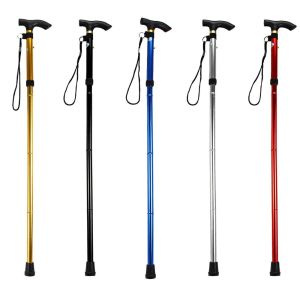 Poles 4Section Outdoor Fold Trekking Poles Camping Portable Walking Handing Stick For Nordic Elderly Telescopic Club Easy Sätt i väska