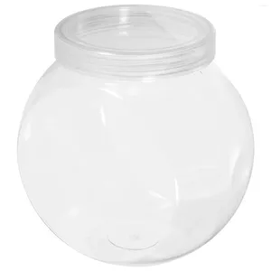 Storage Bottles 3 Pcs Plastic Jugs Small Candy Jar Mini Canisters Household Dried Food Jars Lids The Pet Clear Tea Christmas Tin