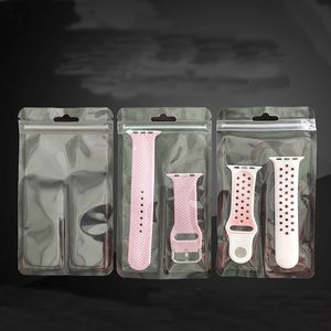 Borsa di pacchetto in plastica bianca chiara universale per Apple Watch Band Accessori per orologi intelligenti Bracciale Nylon Strap Separazione BASS