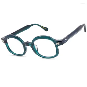 Sunglasses Frames Green Stripe Retro Plate Frame Men And Women Can Be Equipped With Myopia Glasses