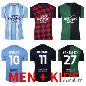 23 COVENTRY CITY SOCCER Jerseys 2023 2024 Home Blue 10 O Hare Sheaf 17 Gyokeres 24 Godden 38 Hamer Men Kit Kit Kits Football koszule dla dorosłych Camiseta de Futbol T 56