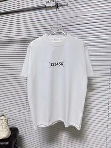 24SS Luxury Designer Martin Margiela Mm6 Coffee Cup Tryckt Streetwear Sweatshirt Män kvinnor utomhus mode t-shirts