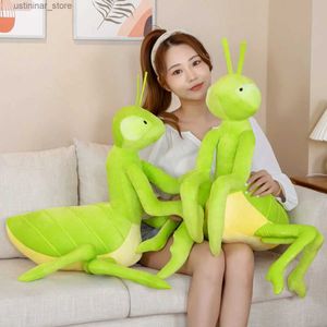 Stuffed Plush Animals 70cm Real Life Pink Orchid Mantis Stuffed Animals Toys Soft Insect Chinese Mantid Plush Toy Educational Gifts for Children L47