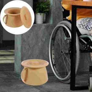 Flores decorativas Viajar recipiente doméstico Spittoon Urine Bucket Portable Potty Kids Kids's Bedpan