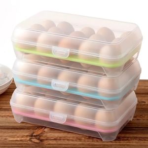 15 сетка яичная ящик для яиц с яйцом с яйцом с крышкой яичной картонная коробочка корпусы холодильники для хранения яиц