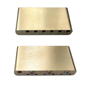 Cabos Brass Tremolo System Bridge Blocks Substitua acessórios de peças Guitarra elétrica