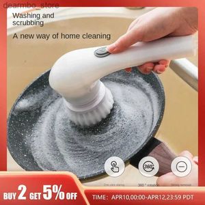 Reinigung der Bürsten Küche Cleanin Pinsel Handheld drahtloses Cleanin Adet Neue Bodenfliesen elektrische Washin -Topf Multifunktionale Schale Pinsel L49