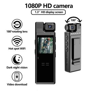 2024 WiFi Mini Kamera 1080p Taşınabilir Dijital Video Kaydedici Bodycam Kızılötesi Gece Görüşü Kamera Kamera Açık Spor Camara 240407