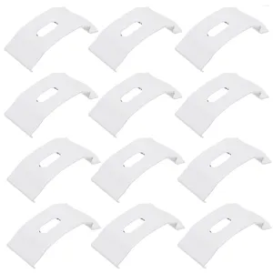 Cortinas de chuveiro 20 PCs Plegetas da porta superior da folha DIY Acessórios de cortina DIY Substitua as placas de instalação Ferramentas de reparo de metal