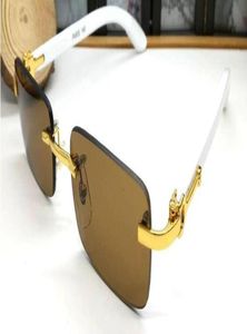 Белые буйволиные солнцезащитные очки мужчины бамбуковые деревянные солнцезащитные очки модные спорт Оригинальный древесный поляризованный солнцезащитный бокал Oculos de Sol5613034