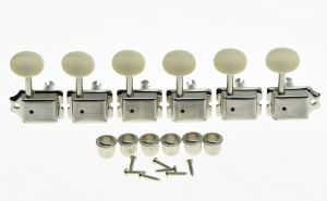 Guitar Kaish Vintage Guitar Tuning Keys Guitar Tuners Hine Heads for St Tl Ivory /nickel/chrome/black/ Gold