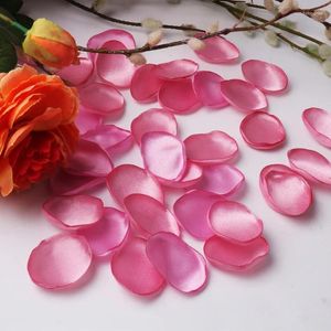 Fiori decorativi 100 pezzi da 4 cm di seta supplente petali di rosa di rosa artificiale Valentino per la festa di matrimonio Anniversario della sposa Sala romantica